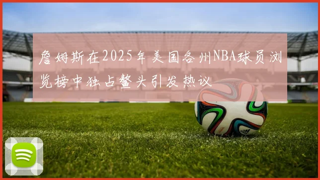 詹姆斯在2025年美国各州NBA球员浏览榜中独占鳌头引发热议