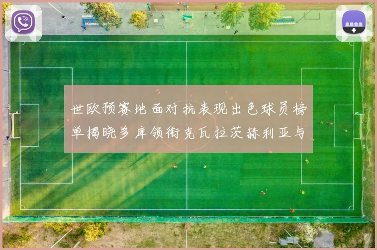 世欧预赛地面对抗表现出色球员榜单揭晓多库领衔克瓦拉茨赫利亚与布拉德利紧随其后